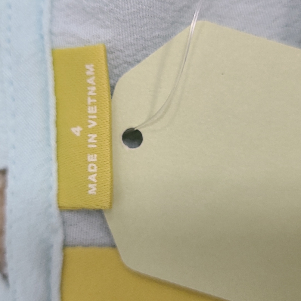 Maeve by Anthropologie Light Blue Lattice Neck Blouse - Picture 9 of 10